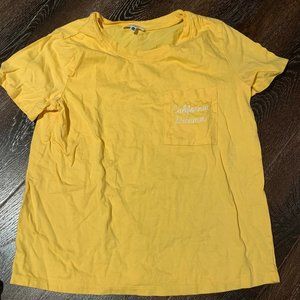 yellow tee shirt